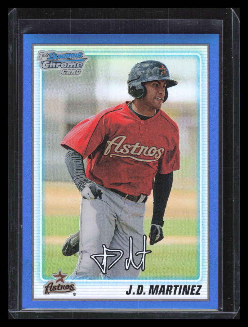 2010 Bowman Chrome Prospects Blue Refractor bcp165 J. D. Martinez Rookie 41/150