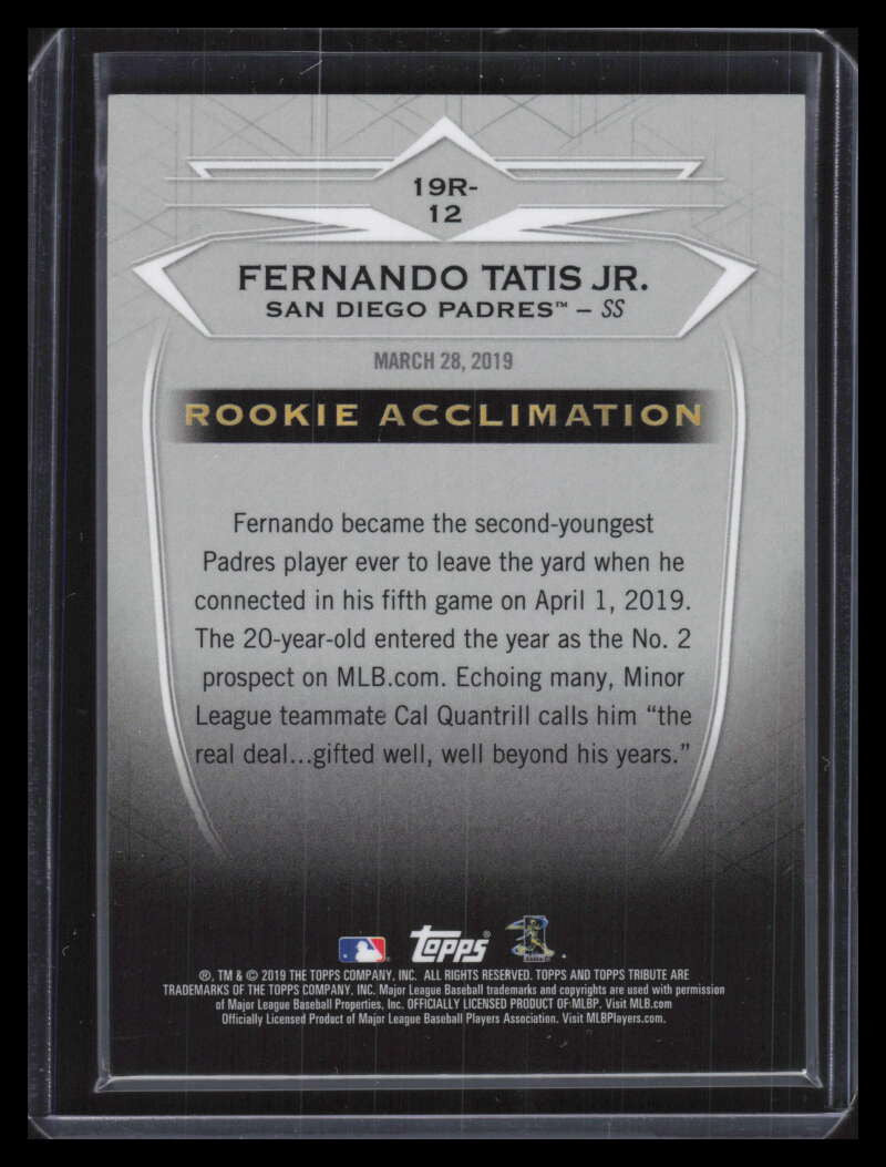 DELETE 131016 2019 Topps Tribute '19 Rookies 19r12 Fernando Tatis Jr. Rookie 111/435
