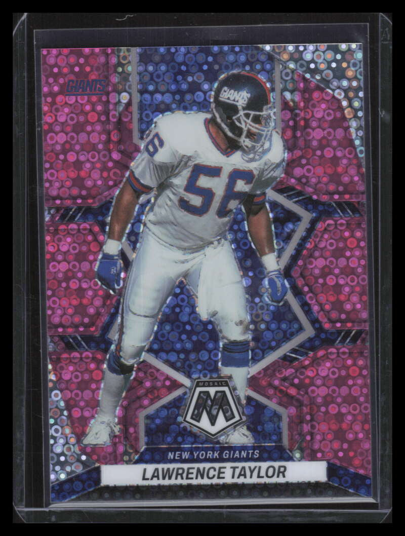 2022 Panini Mosaic Mosaic No Huddle Pink Refractor 249 Lawrence Taylor 19/20