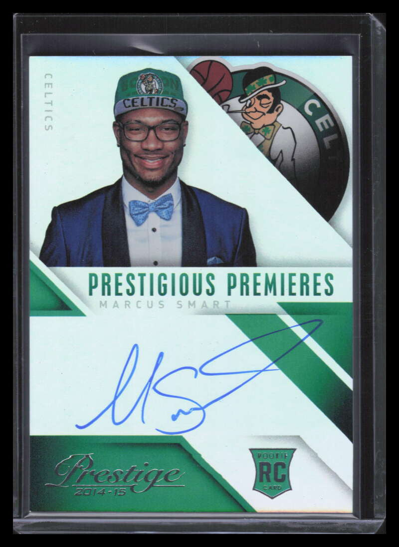 2014-15 Prestige Prestigious Premieres Signatures PPMS Marcus Smart Rookie Auto
