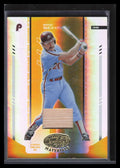SOLD 131143 2004 Leaf Certified Materials Mirror Bat Gold 221 Mike Schmidt Bat 14/25