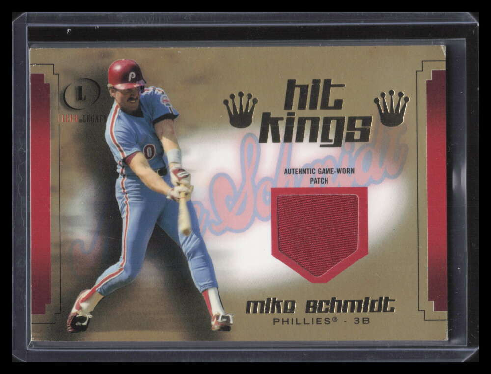 2004 Fleer Legacy Hit Kings Patch Gold MS Mike Schmidt Patch 6/50