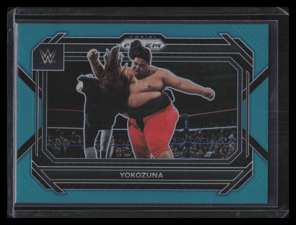 DELETE 131247 2023 Panini Prizm WWE Prizms Teal Refractor 63 Yokozuna 43/49