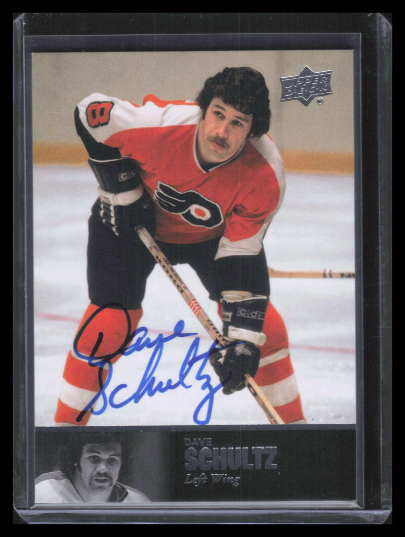 SOLD 131262 2011-12 Ultimate Collection 1997 Legends Autographs al21 Dave Schultz Auto