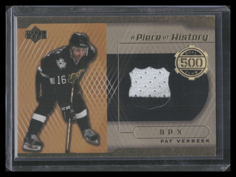 2000-01 Upper Deck 500 Goal Club 500pv Pat Verbeek Jersey