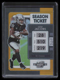 2021 Panini Contenders Optic Gold 42 Josh Jacobs 7/10