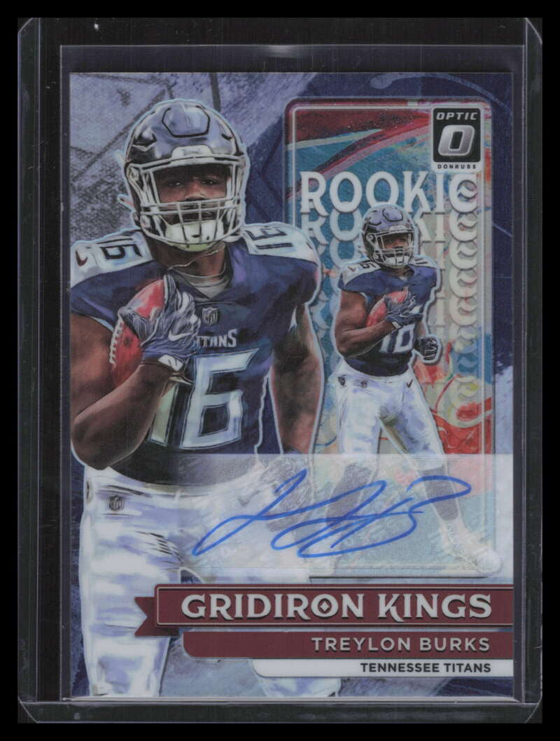 DELETE 131291 2022 Donruss Optic Gridiron Kings Autographs 9 Treylon Burks Rookie Auto 21/99
