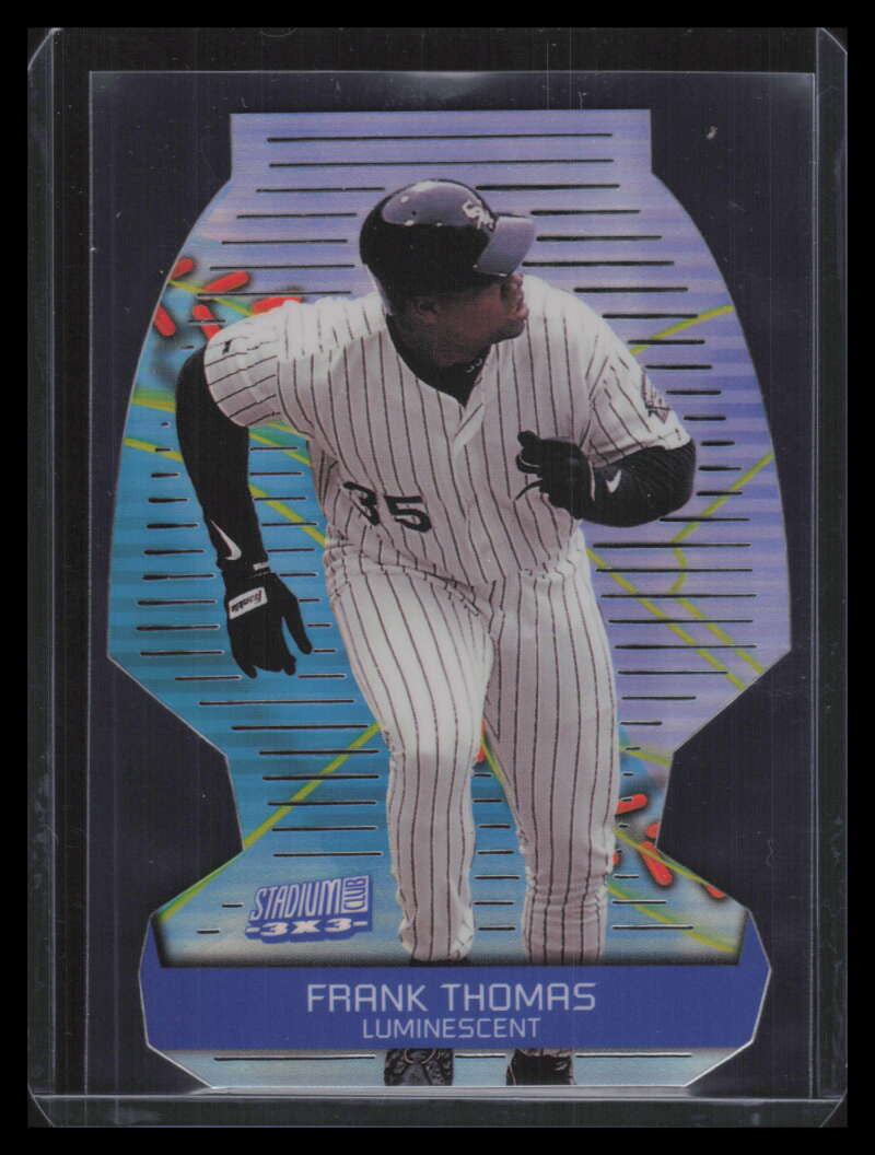 SOLD 131360 2000 Stadium Club 3 x 3 Luminescent 10b Frank Thomas