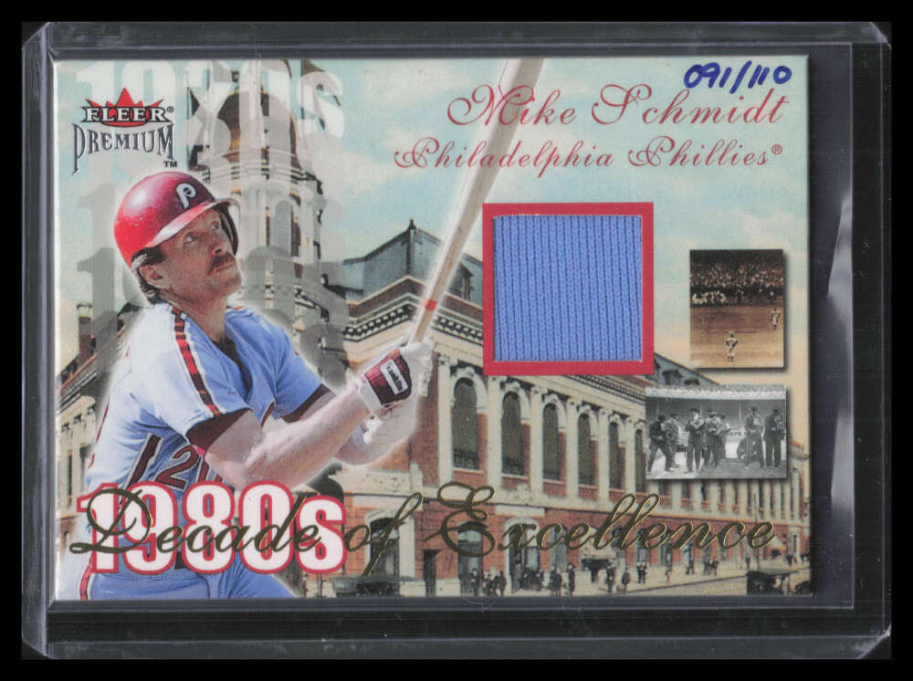 2005 National Pastime Buyback ms2 Mike Schmidt Jersey 91/100 Decade Excellence