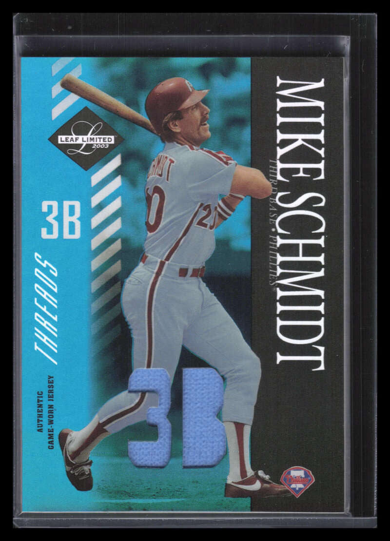 2003 Leaf Limited Threads Position 167 Mike Schmidt Jersey 18/25