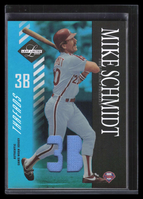 2003 Leaf Limited Threads Position 167 Mike Schmidt Jersey 18/25