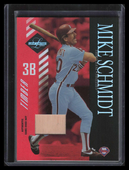 2003 Leaf Limited Timber 167 Mike Schmidt Bat 21/25