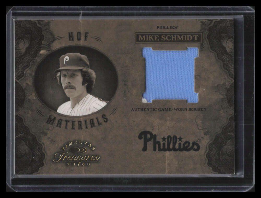 2003 Timeless Treasures HOF Materials 35 Mike Schmidt Jersey 49/100