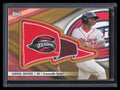 2016 Topps Pro Debut Pennant Patches Gold PPRD Rafael Devers Rookie Patch 33/50