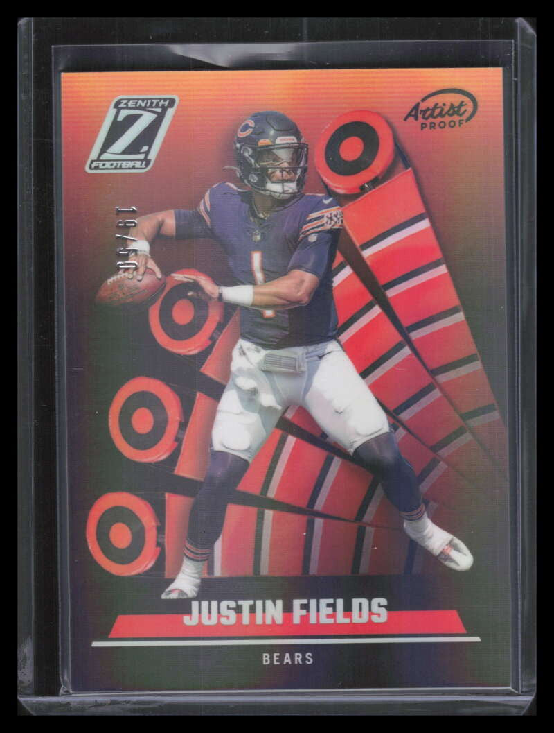 DELETE 131502 2022 Zenith Artist Proof Silver 40 Justin Fields 19/50