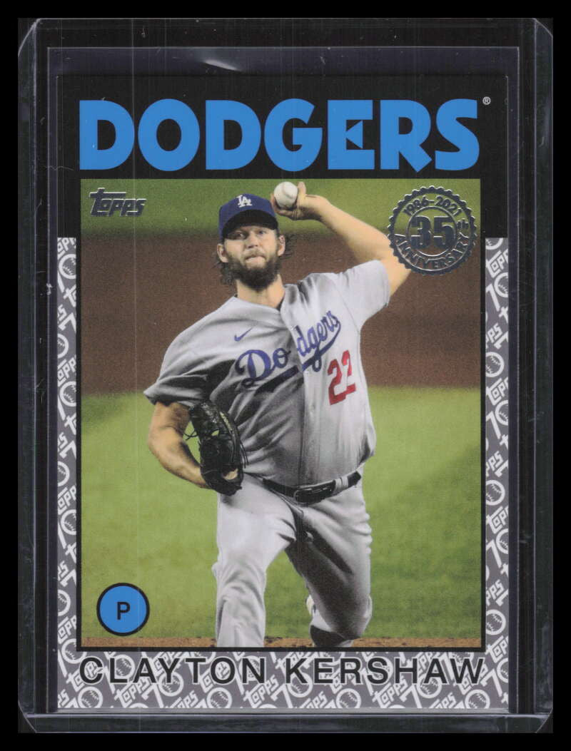 SOLD 131581 2021 Topps '86 Topps Platinum Anniversary 86b4 Clayton Kershaw 50/70