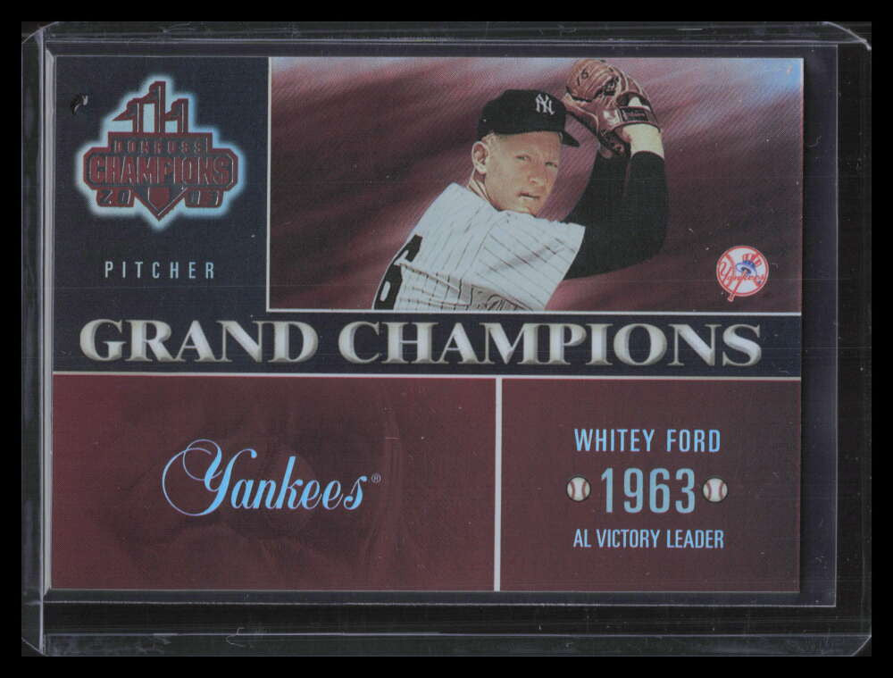 2003 Donruss Champions Grand Champions Holo-Foil 10 Whitey Ford 1/25