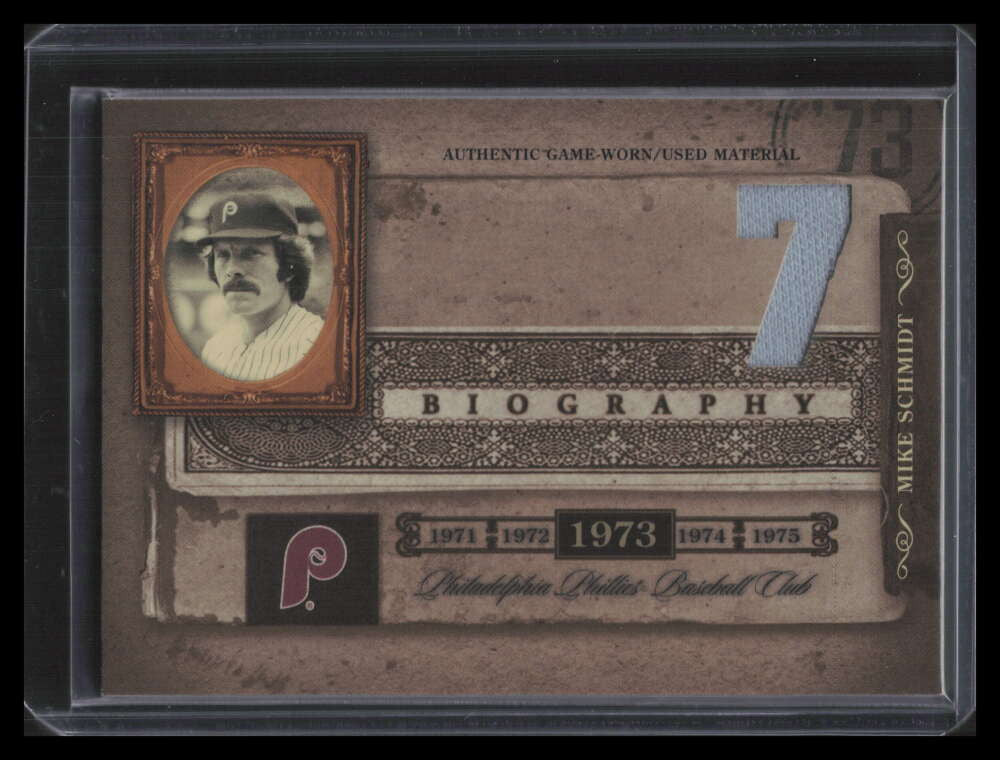 2005 Biography Mike Schmidt HR Materials 7 Mike Schmidt Jersey