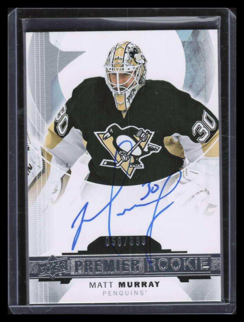 DELETE 131707 2015-16 Upper Deck Premier 59 Matt Murray Rookie Auto 50/399