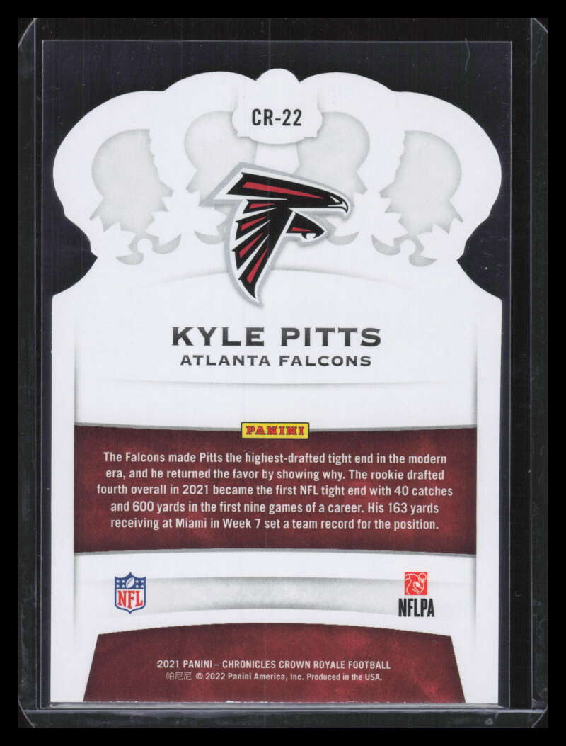 2021 Panini Chronicles Crown Royale Pink 22 Kyle Pitts Rookie 41/49