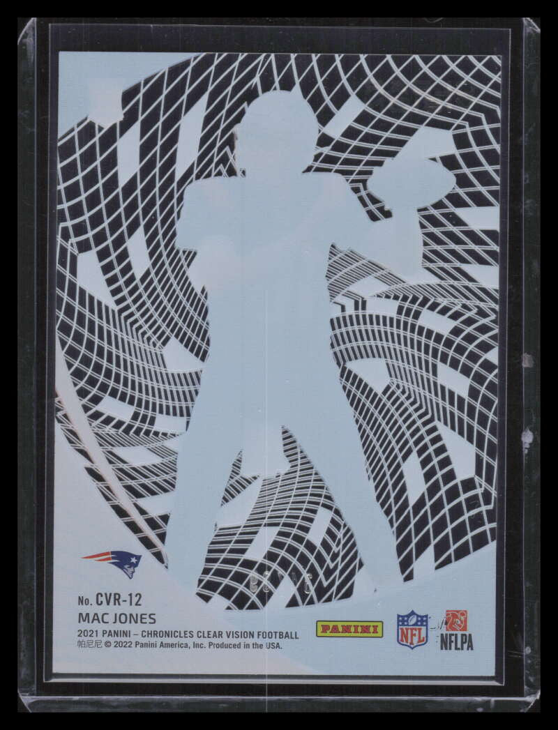 DELETE 131746 2021 Panini Chronicles Clear Vision Rookies Blue 12 Mac Jones Rookie 34/99