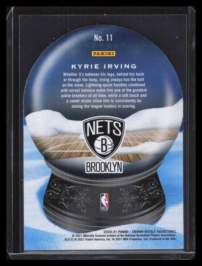 2020-21 Crown Royale Sno Globe Blue 11 Kyrie Irving 39/75