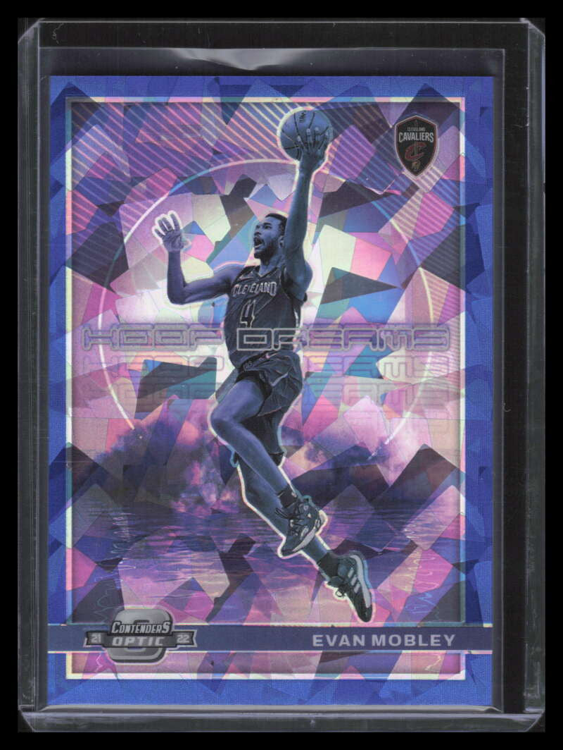 DELETE 131809 2021-22 Panini Contenders Optic Hoop Dreams Blue Cracked Ice Evan Mobley 40/75