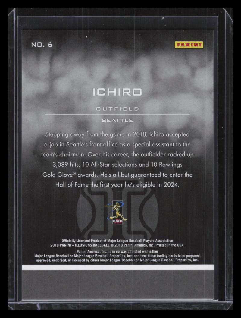 2018 Panini Illusions Trophy Collection Red 6 Ichiro Suzuki 16/25