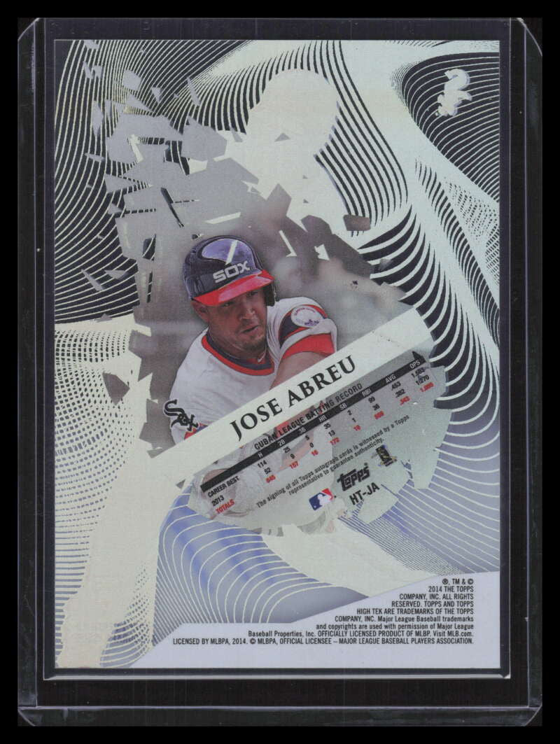 2014 Topps High Tek Autographs HTJA Jose Abreu Rookie Auto