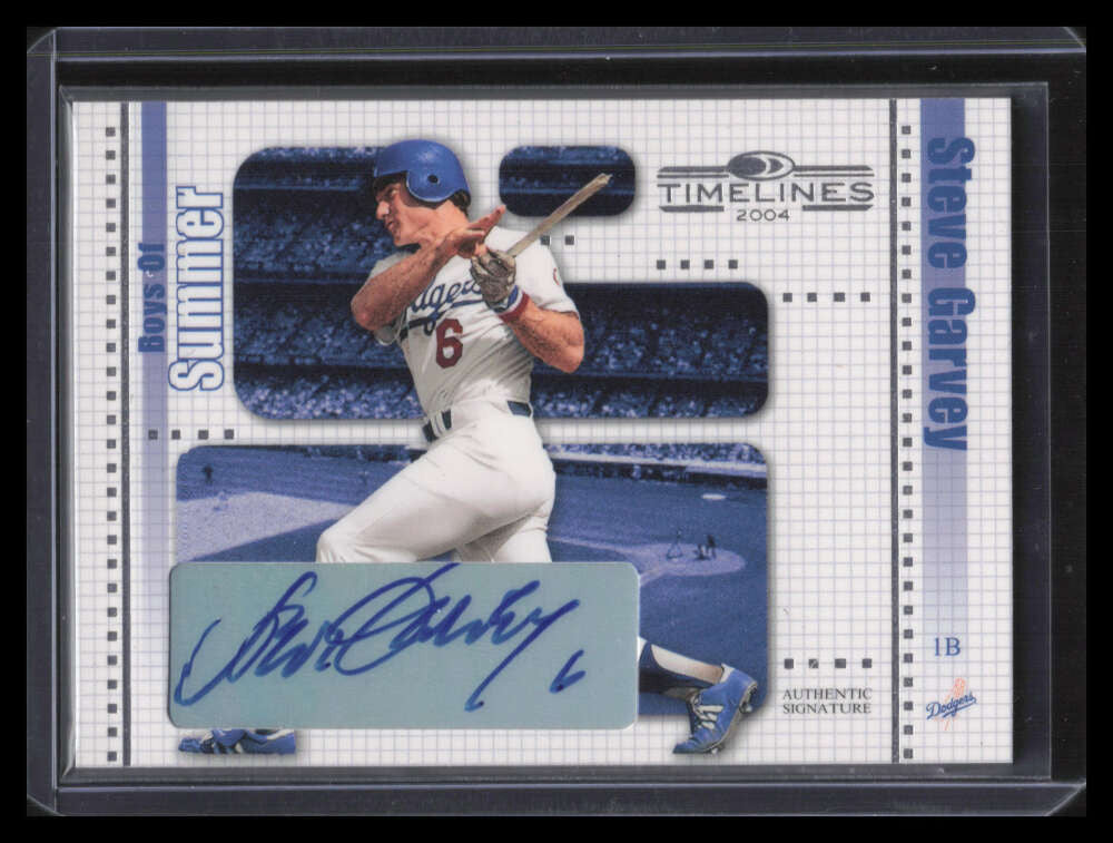 2004 Donruss Timelines Boys of Summer Autograph 6 Steve Garvey Auto