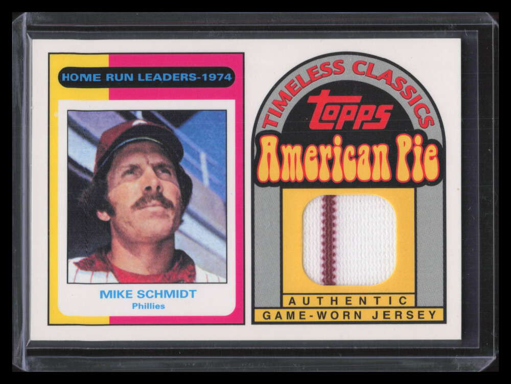 2001 Topps American Pie Timeless Classics Relics bbtc30 Mike Schmidt 75 Jersey
