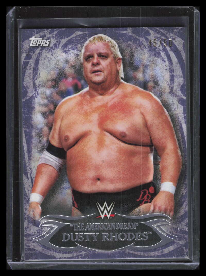 2015 Topps WWE Undisputed Purple 8 "The American Dream" Dusty Rhodes 45/50