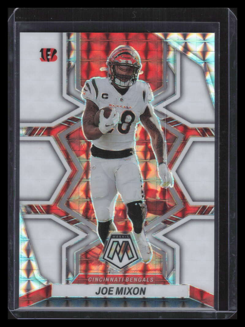 2022 Panini Mosaic Mosaic White Refractor 40 Joe Mixon 7/25