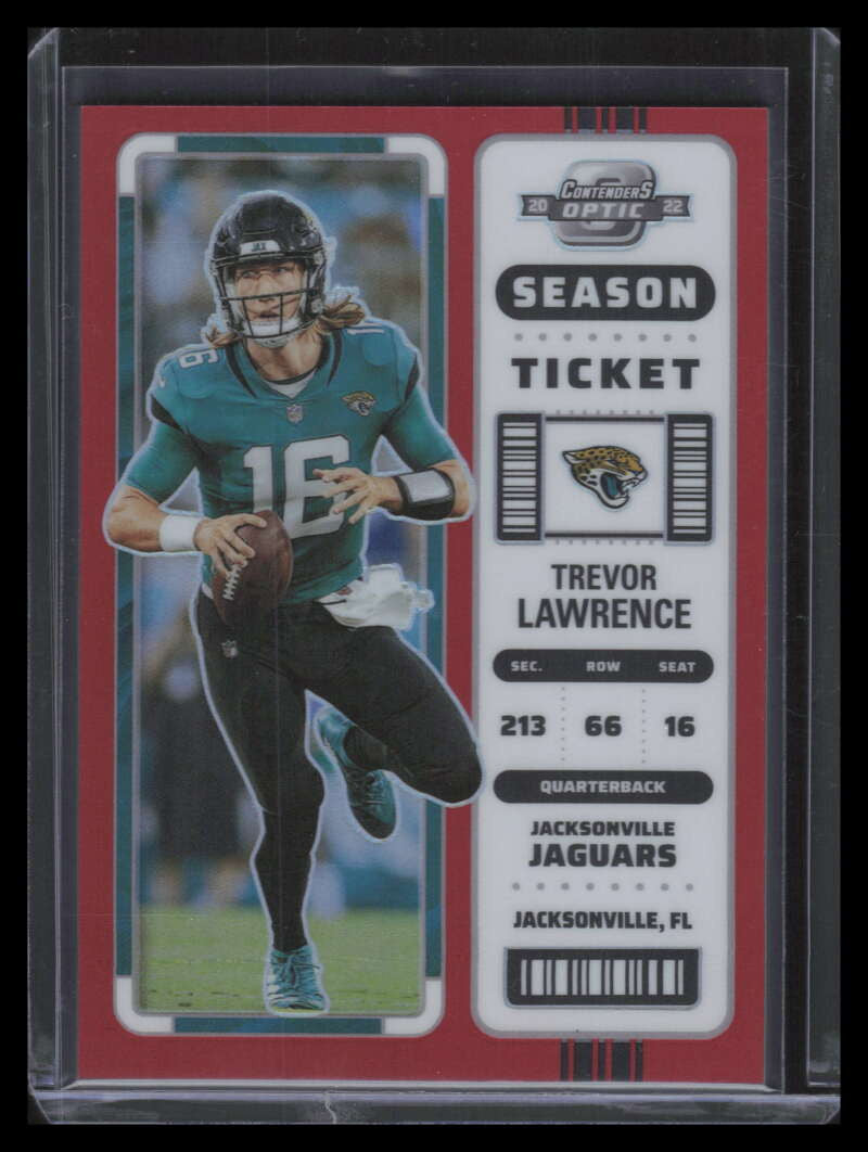 2022 Panini Contenders Optic Red 30 Trevor Lawrence 117/175