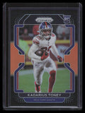 2021 Panini Chronicles Prizm Black Orange 11 Kadarius Toney Rookie 46/75