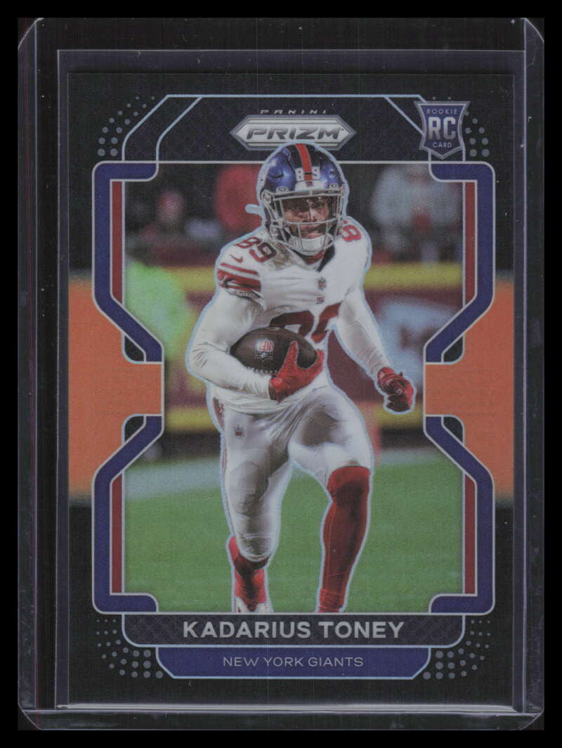 2021 Panini Chronicles Prizm Black Orange 11 Kadarius Toney Rookie 46/75