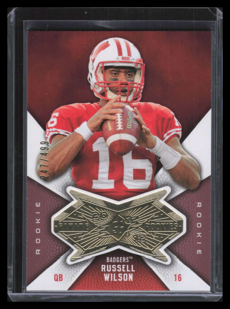 2012 SPx Finite Rookies FRW Russell Wilson Rookie 247/499