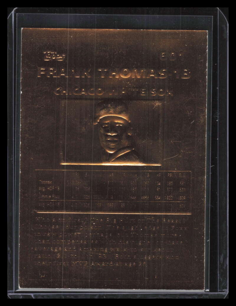 1994 Topps Gold Plated 601 Frank Thomas MOG Measure of Greatness ID: 132135