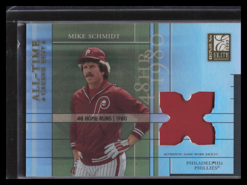 2003 Donruss Elite All-Time Career Best Materials 7 Mike Schmidt Jersey 350/400