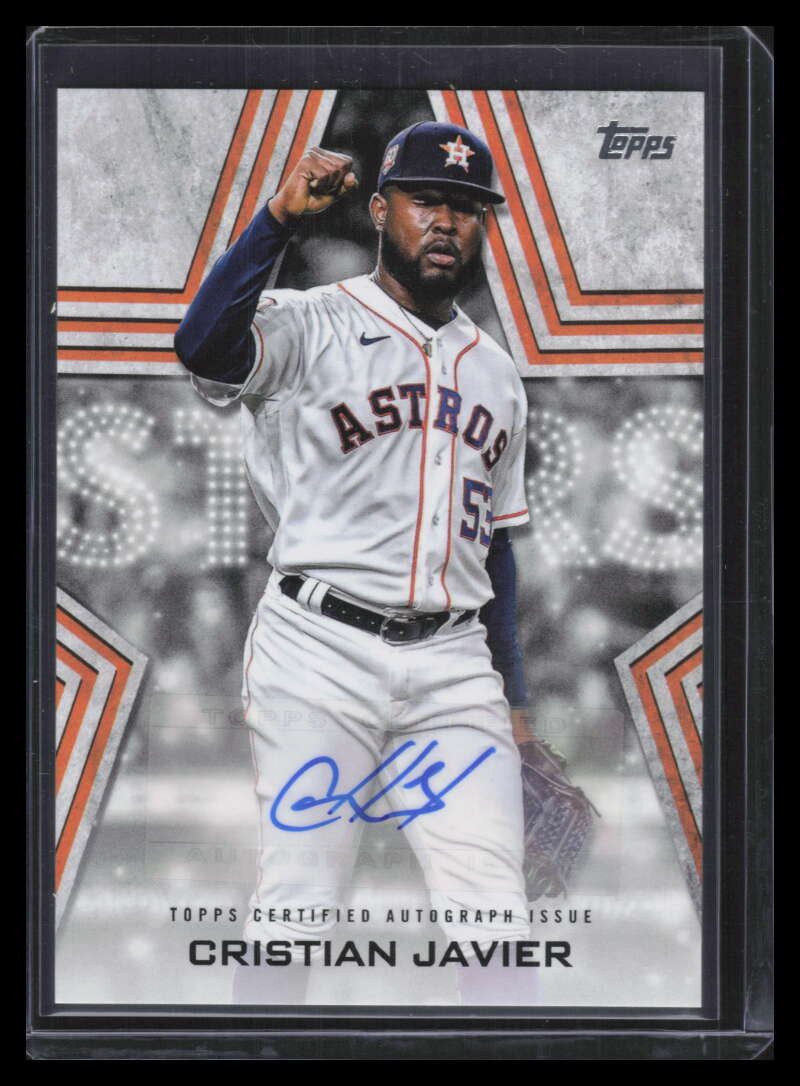 2023 Topps Baseball Stars Autographs BSACJ Cristian Javier Auto
