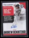 DELETE 132247 2017 Panini Chronicles Autographs 4 Andrew Benintendi Rookie Auto