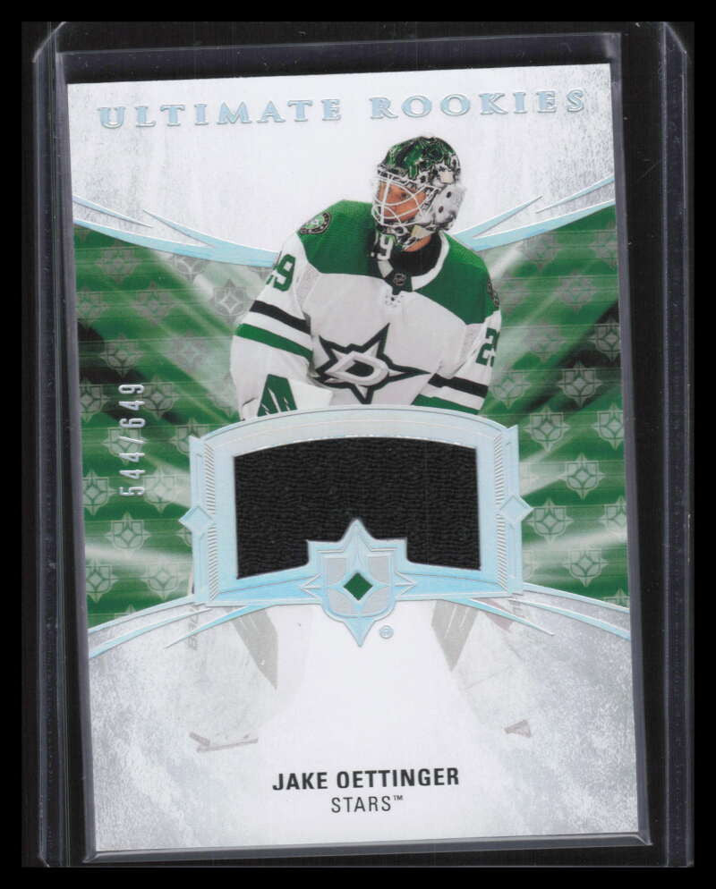 2020-21 Ultimate Collection Jerseys 188 Jake Oettinger Rookie Jersey 544/649