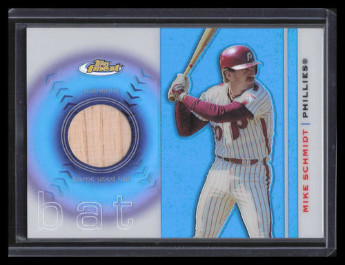 2003 Finest Bat Relics MS Mike Schmidt Bat