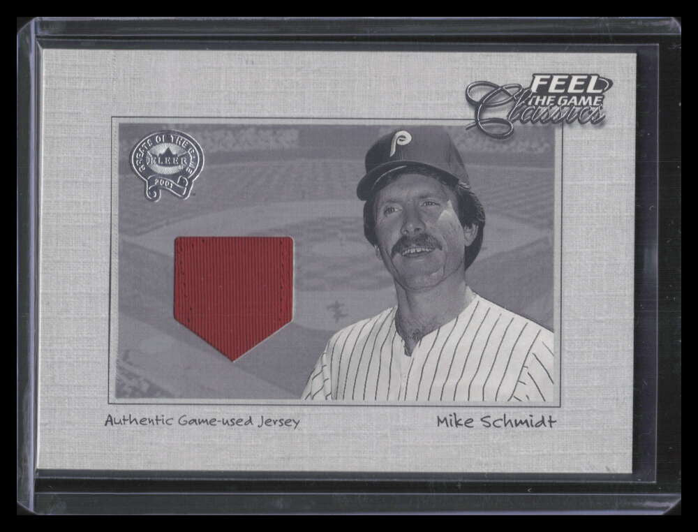 2001 Greats of the Game Feel the Game Classics 19 Mike Schmidt Jersey 126314