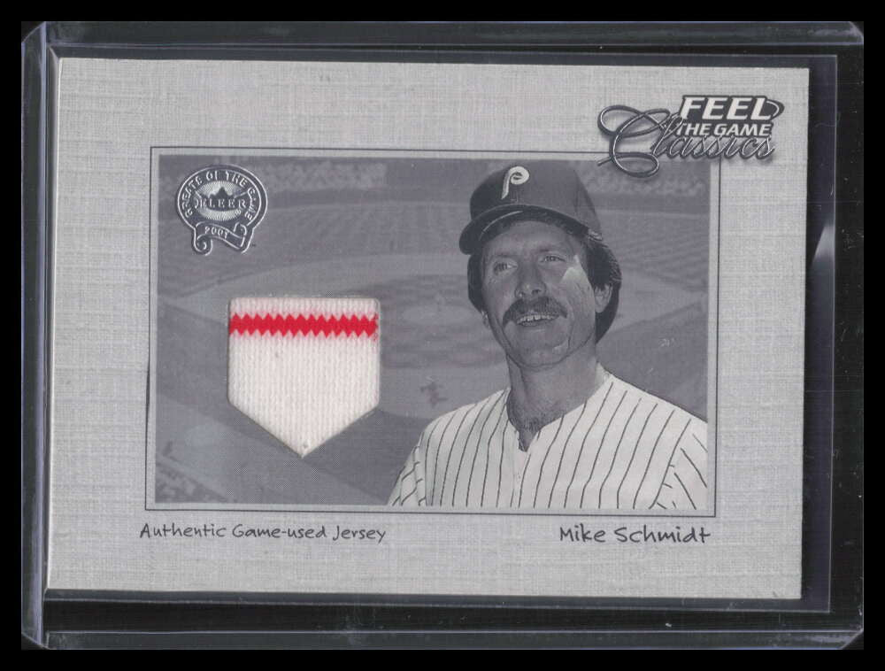 2001 Greats of the Game Feel the Game Classics 19 Mike Schmidt Jersey 126313