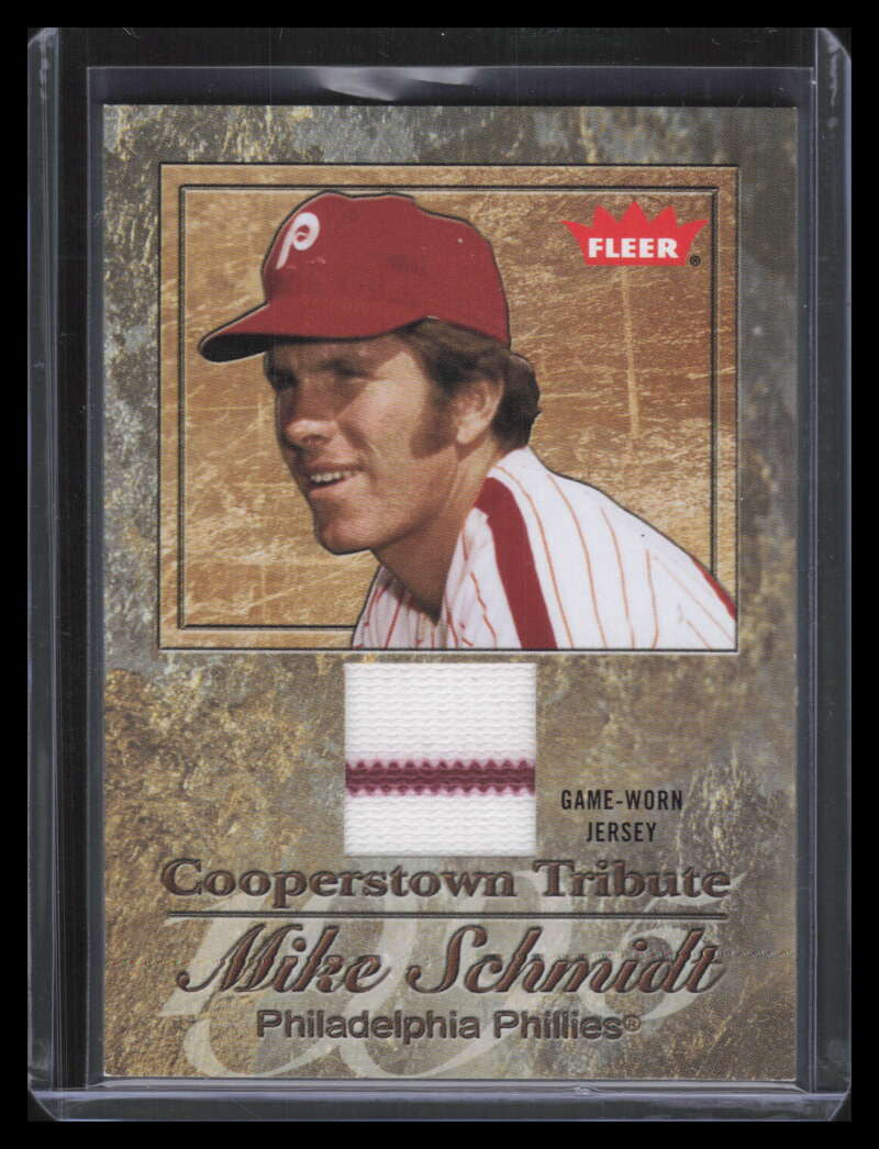 2005 Fleer Tradition Cooperstown Tribute Jersey MS Mike Schmidt Jersey