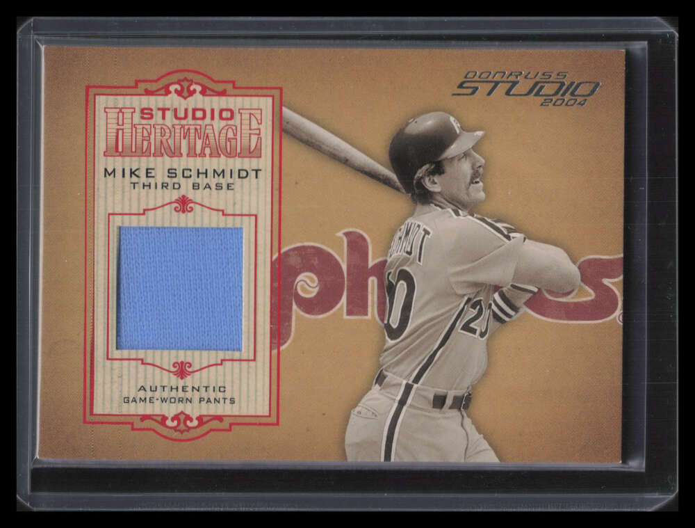 2004 Studio Heritage Material Jersey 4 Mike Schmidt Jersey 13/200