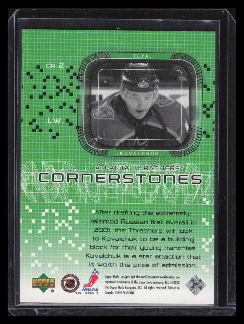 2001-02 UD Challenge for the Cup Cornerstones cr2 Ilya Kovalchuk Rookie 149/250