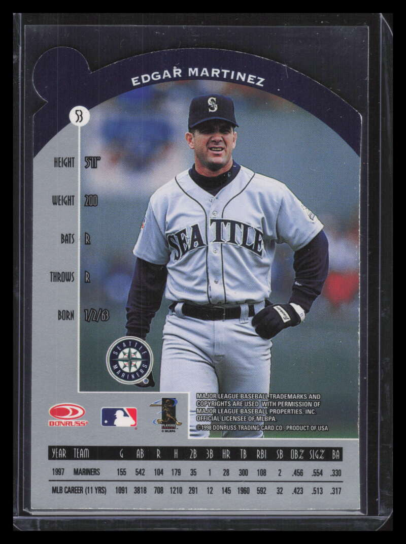 1998 Donruss Preferred Seating 53 Edgar Martinez CB Club Level Box