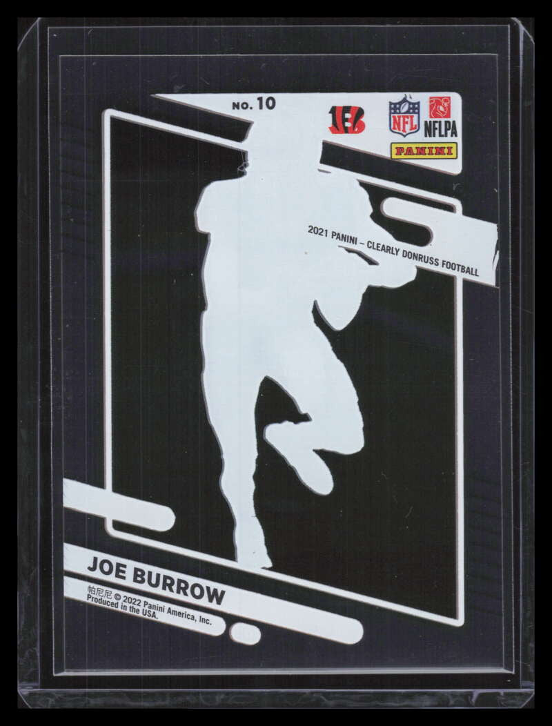 2021 Clearly Donruss Gold 10 Joe Burrow